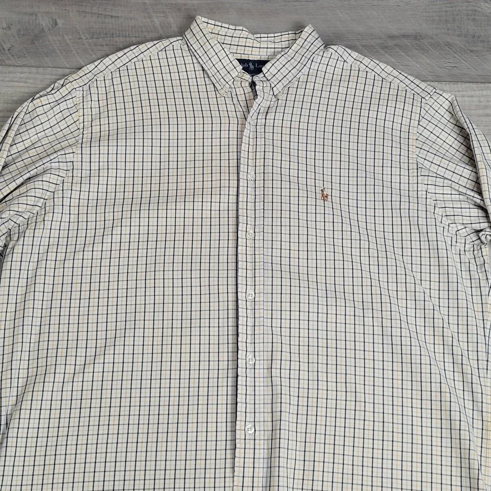 Ralph Lauren Shirt Mens‎ 17½ 34/35 Yarmouth Oxford Pony🐎 Long Sleeve Preppy